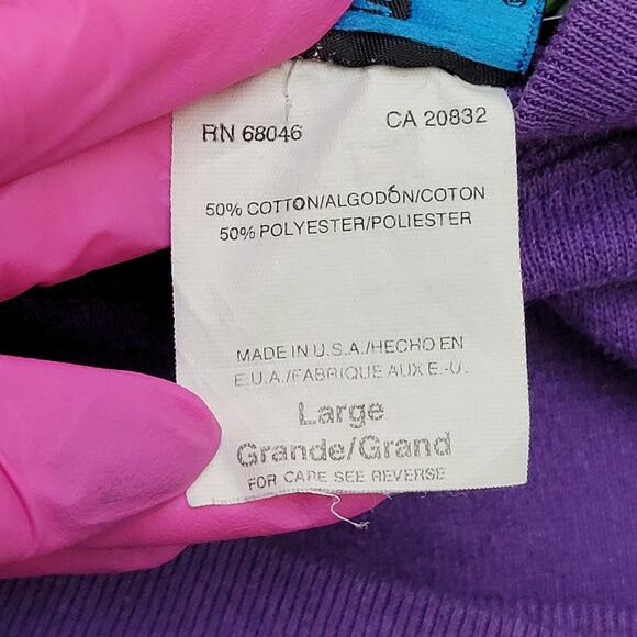 Vintage 80s Chocolate Sweatshirt Women Large 21x24 Baggy USA - Picture 7 of 14